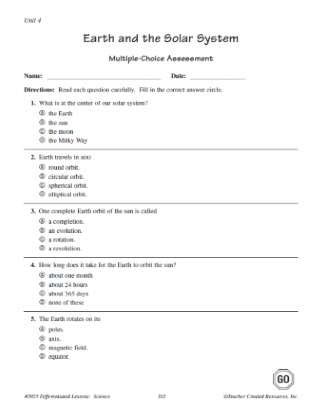 5th grade science quiz