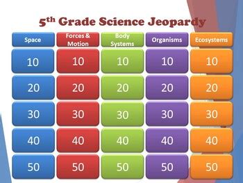 Middle School Science Jeopardy Games Bundle. Maximize Class