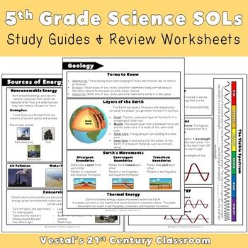 5th Grade Science Study Guide California