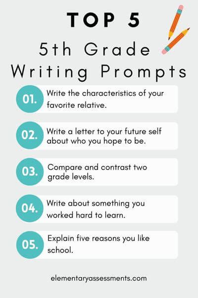 5th Grade Science Writing Prompts 5th Writing Prompts - 5th Writing Prompts