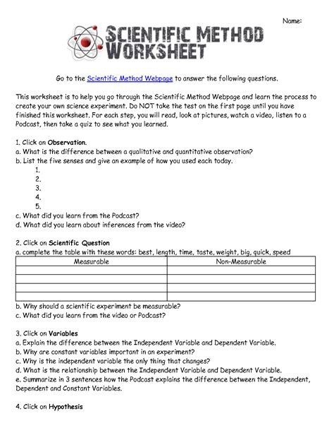 5th Grade Scientific Method Worksheets Teachervision Scientific Method 5th Grade Worksheets - Scientific Method 5th Grade Worksheets