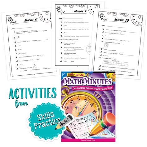 5th Grade Skills Math Minutes Bundle Creative Teaching Math Minutes 5th Grade Worksheets - Math Minutes 5th Grade Worksheets