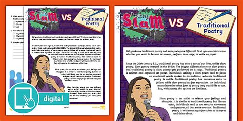 5th Grade Slam Poetry Reading Comprehension Twinkl Poetry Comprehension 5th Grade - Poetry Comprehension 5th Grade