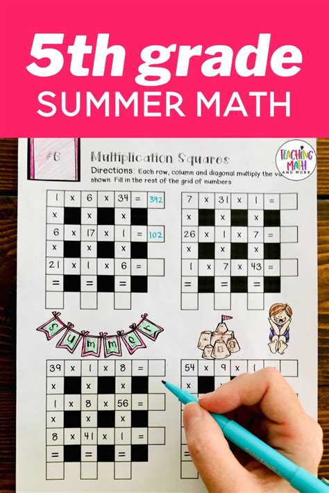 5th Grade Summer Math Packet Archives Sheila Cantonwine 4th Grade Summer Math Packet - 4th Grade Summer Math Packet