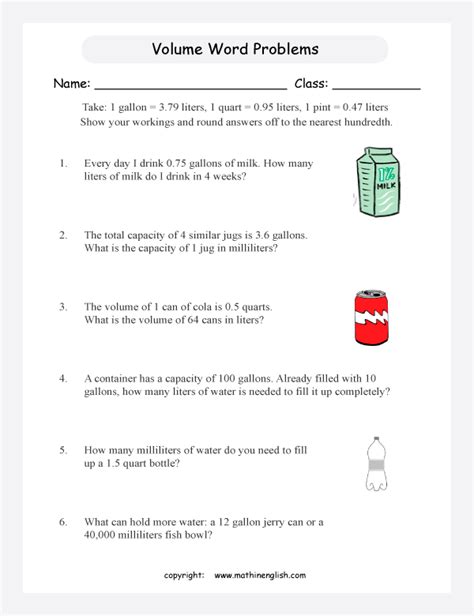 5th Grade Volume Word Problems Free Download On Volume Worksheet 5th Grade - Volume Worksheet 5th Grade