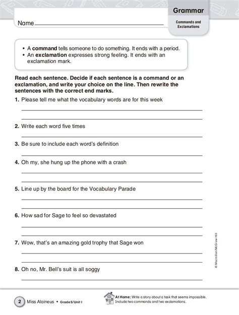 5th Grade Worksheets English   Free 5th Grade Grammar Worksheets Education Com - 5th Grade Worksheets English