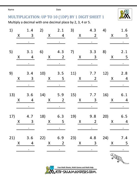 5th Grader Multiplication And Division Worksheets Grade 5 Multiplication Sheets Grade 5 - Multiplication Sheets Grade 5