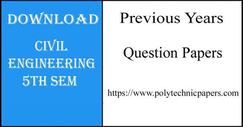 5th Sem Engineering Civil Question Paper