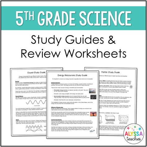 Full Download 5Th Grade Science Study Guides 