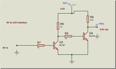 5v to 3.3 v transistor