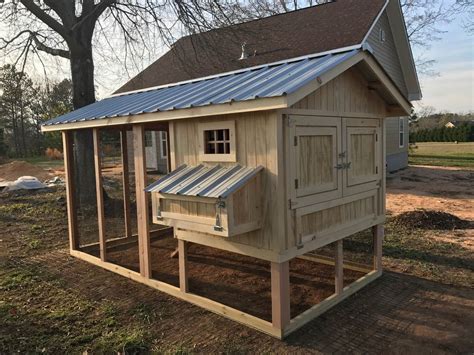 6×12 Medium Chicken Coop & Run Plans For 10 Chickens - easycoops…