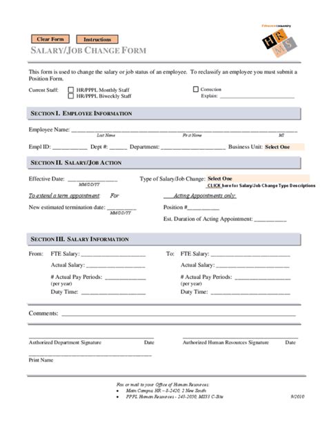 6+ Employee Status Change Forms Word Excel Templates