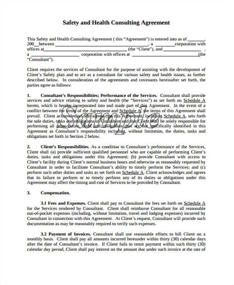 6+ Safety Contract Templates Free Sample, Example Format Download