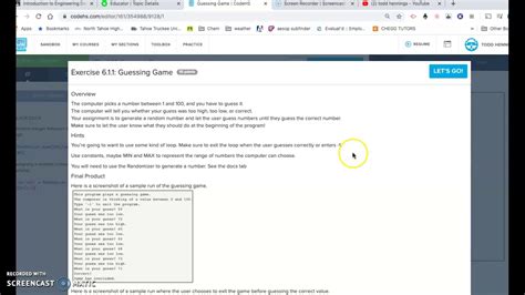 6 1 1 Guessing Game Codehs Answers BEST GAMES WALKTHROUGH