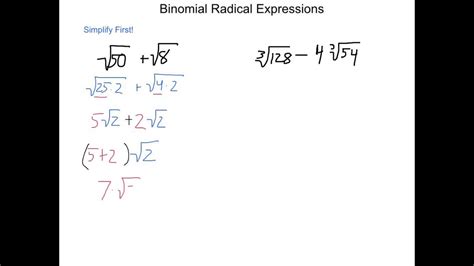6 3 Practice Binomial Radical Expressions Answers