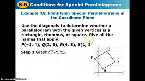 6 5 Conditions For Special Parallelograms Worksheet Conditions For Parallelograms Worksheet - Conditions For Parallelograms Worksheet