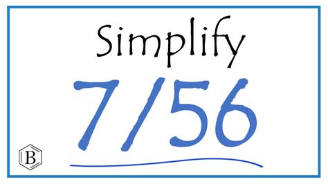41 / 56 is already in the simplest form. It can be written as 0.732143 in decimal form (rounded to 6 decimal places). Steps to simplifying fractions. Find the GCD (or HCF) of numerator and denominator GCD of 41 and 56 is 1; Divide both the numerator and denominator by the GCD 41 ÷ 1 / 56 ÷ 1; Reduced fraction: 41 / 56 Therefore, 41/56 simplified to lowest terms is 41/56.