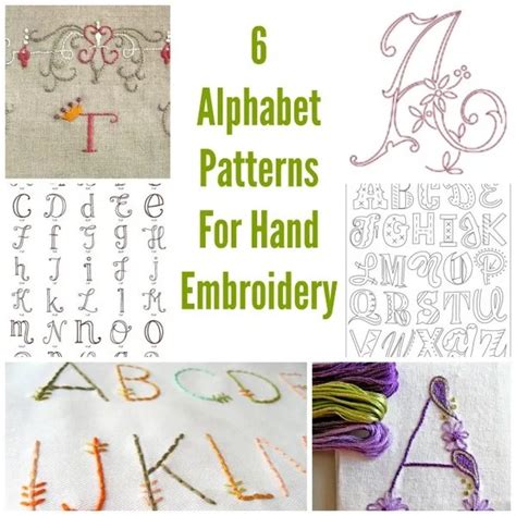 6 Alphabet Patterns For Hand Embroidery Lettering Alphabet Lettering Lettering Fonts