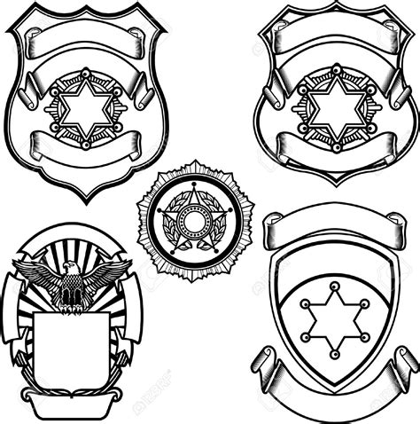 6 Best Images of Printable Blank Badge Printable Police Badge Template, Sheriff Badge Clip Art