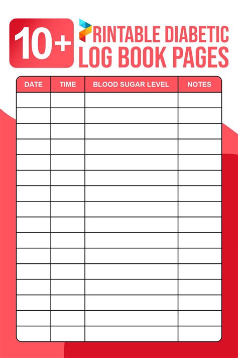 6 Best Images of Printable Diabetic Log Book Pages Printable Diabetic Food Log Sheets