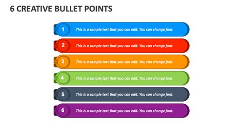 6 Bullet Points PowerPoint Template PSlides