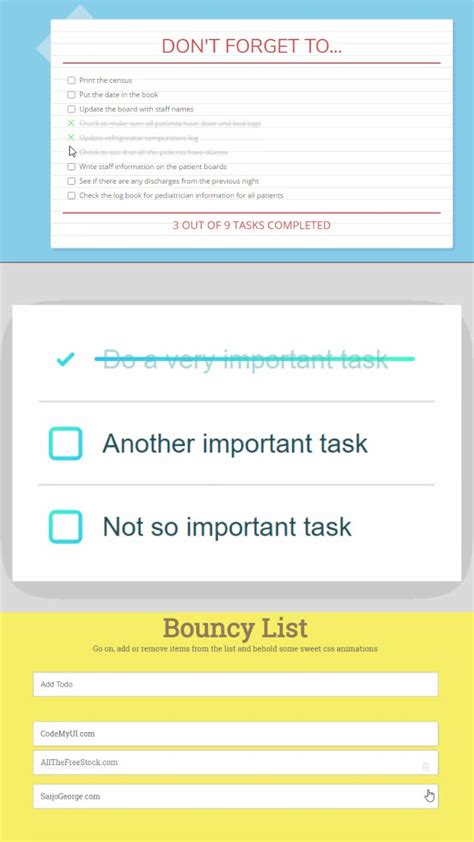 6 Checklist To Do List Design Inspiration Snippets 3 ℂ𝕠𝕕𝕖𝕄𝕪𝕌𝕀