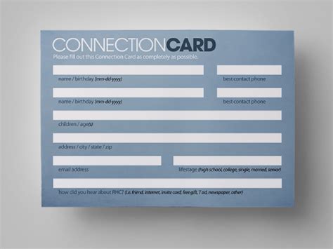 6 Church Connection Card Examples Templates Download Now Examples