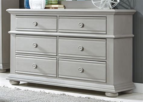 6 Drawer Grey Dresser