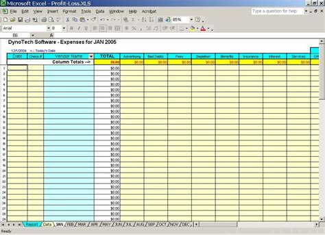 6 Excel Bookkeeping Templates Excel Templates