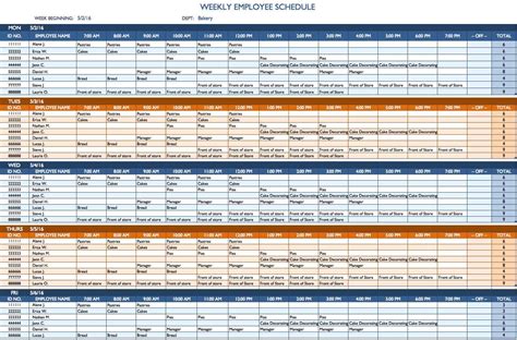 6 Excel Timetable Template Excel Templates
