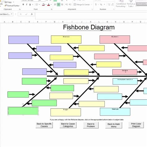 6 Fishbone Excel Template Excel Templates