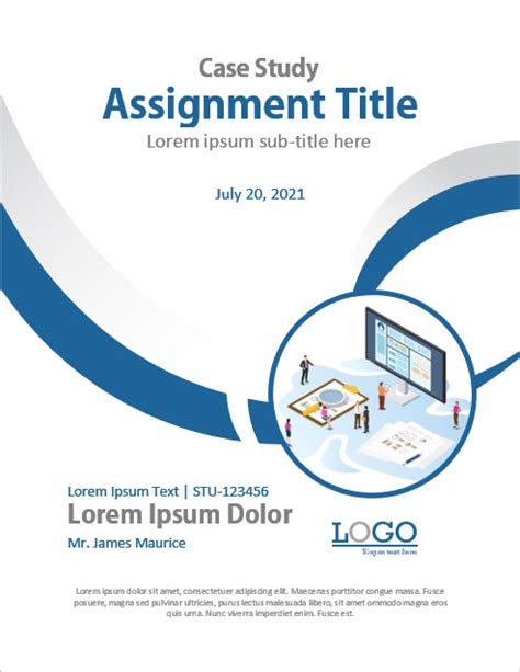 6 Free Assignment Cover Page Templates For Ms Word