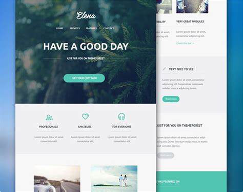 6 Free Email Newsletter PSD Templates Web & Graphic Design Bashooka