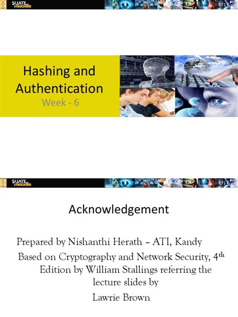 6 Hashing and Authentication ppt