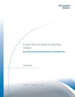 6 Issues That Can Derail Your Big Data Initiative