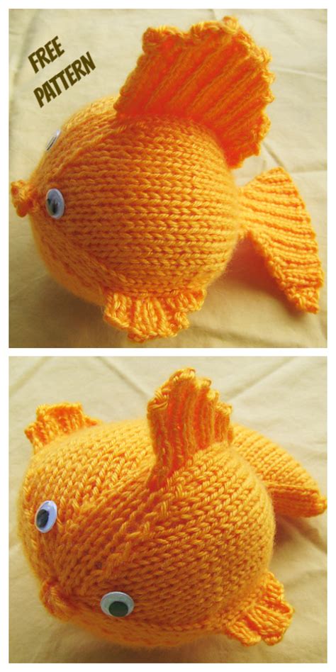 6 Knit Toy Fish Free Knitting Patterns Knitting Pattern