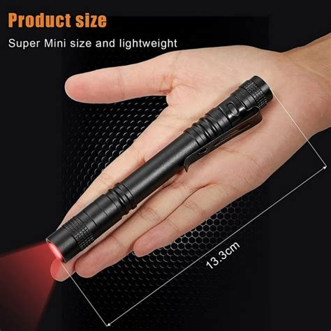 6 Pcs Red Light Flashlight Red LED Flashlight Pen Light Bright Torch ... - wintechmobiles.com