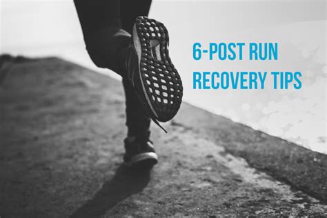 6 Post Run Recovery Tips