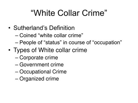6 S White Collar Crime Compiled Notes