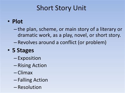 6 Short Story Unit