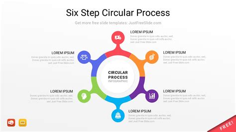 6 Step Circular Process Powerpoint Template Free Download Now