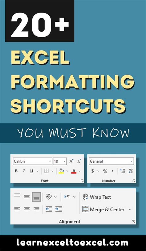 6 Time Saving Excel Formatting Shortcuts Excel Me