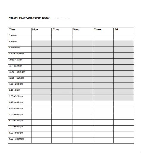 6 Time Study Templates to Download for Free Sample Templates