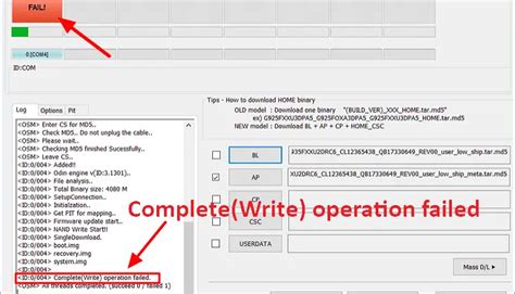 6 Ways to Fix Odin Complete/Write Operation Failed