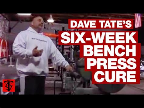 6 Week Bench Press Cure