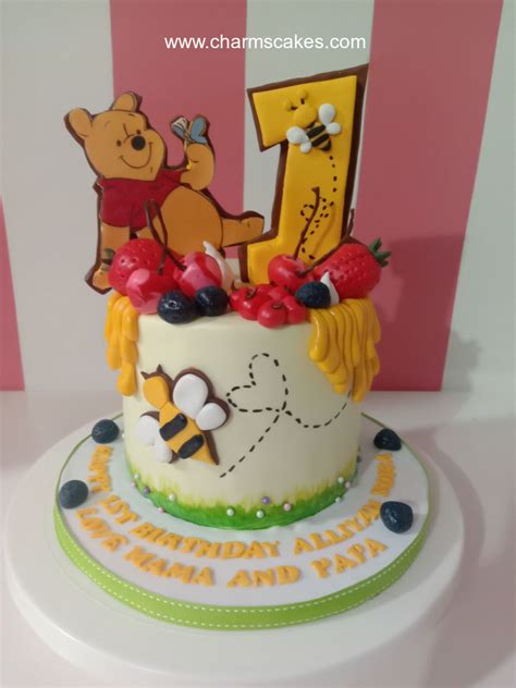 6 Winnie The Pooh Custom Cakes Charm