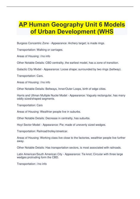 6 Ap Human Geography Released Exam Answers