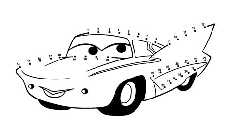 6 Best Printable Cars Connect The Dots Printablee Large Print Connect The Dots - Large Print Connect The Dots