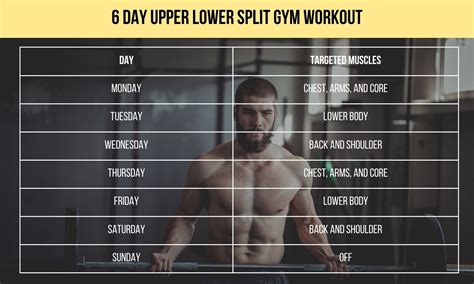 6 Day Workout Split