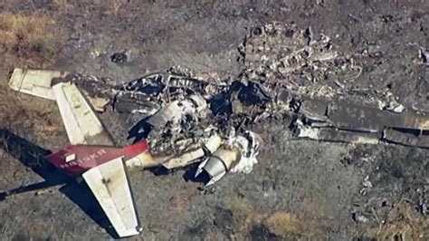 6 dead after a plane crashes, catches fire in Southern California, officials say